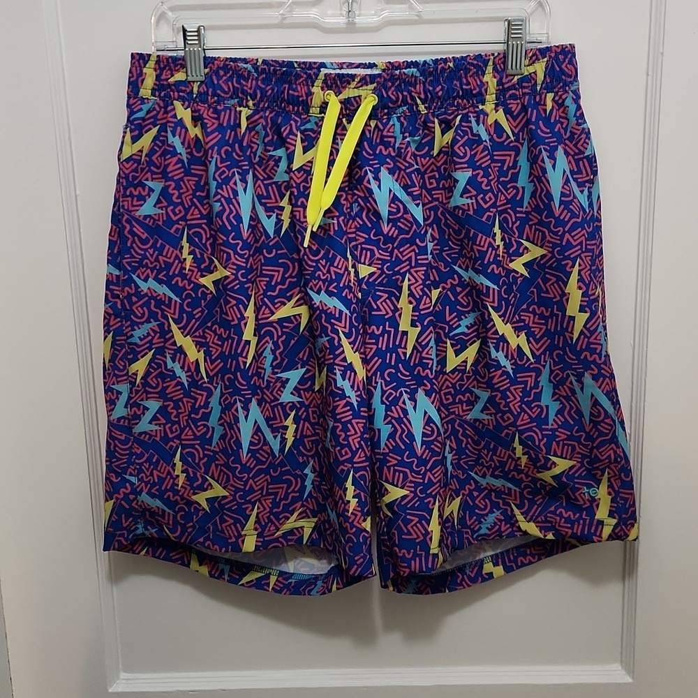 Tipsy Elves Grease Lightning Swim Trunks Men’s Size XL